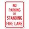 Signmission No Parking or Standing Fire Lane Heavy-Gauge Alum Rust Proof Parking Sign, 18" x 24", A-1824-23681 A-1824-23681 - alternate 1